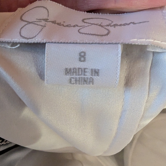 Black and White Strapless Ruched Bodycon Dress - Picture 9 of 9